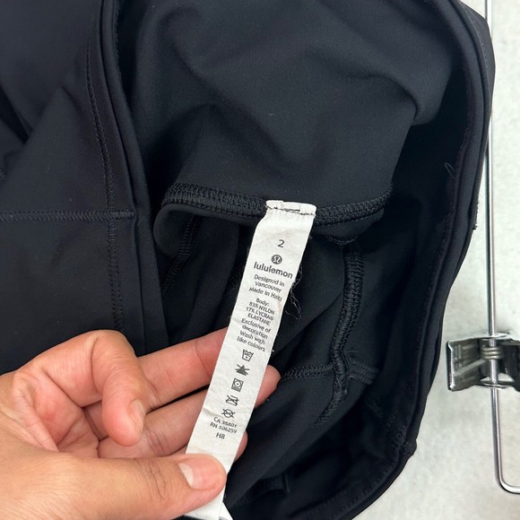 Lululemon Fast Free 7/8 Tight II *Non-Reflective Nulux 25" Sz 2 Black W5BXQS - Picture 3 of 12